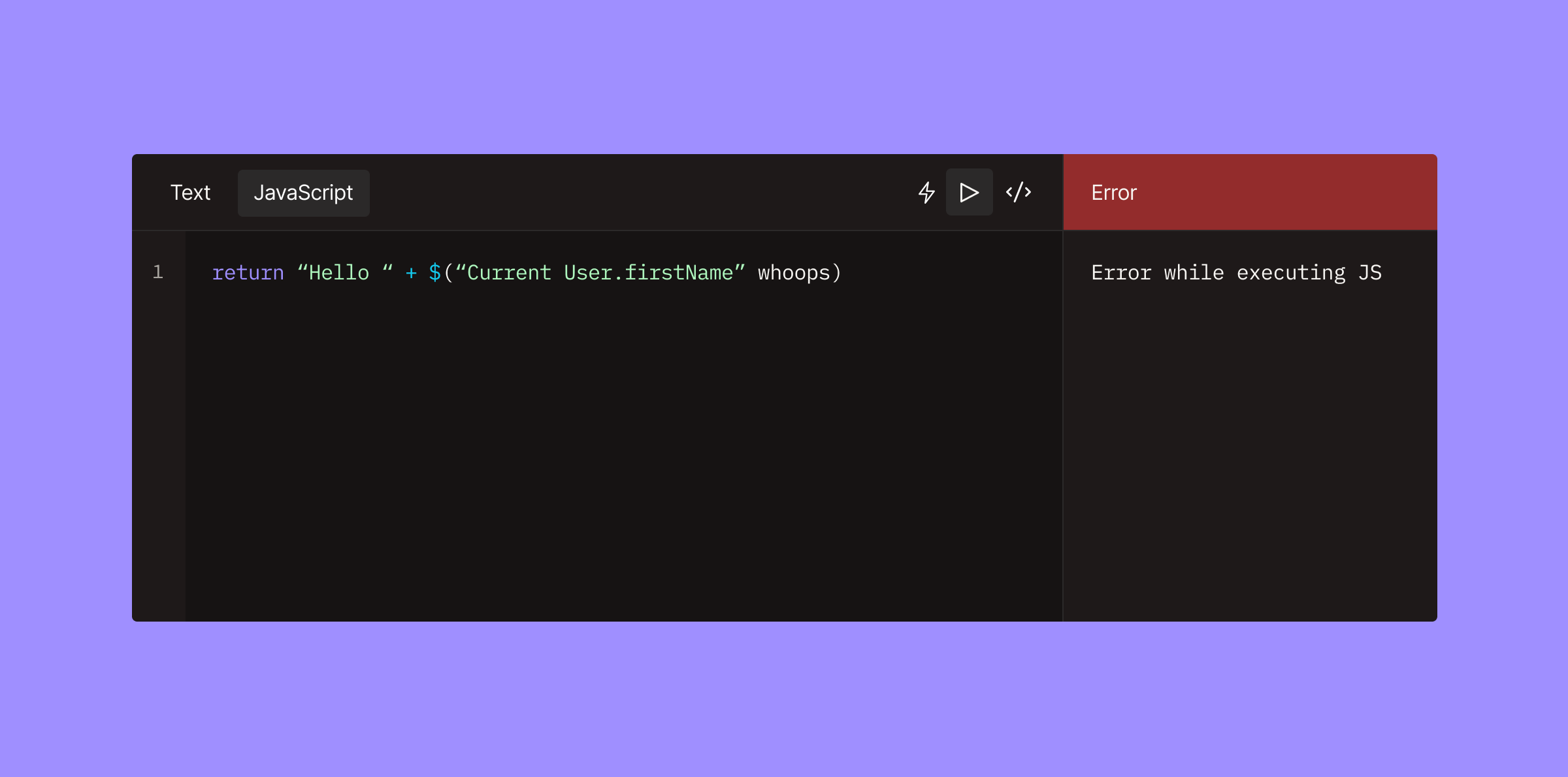 LiveEvalError