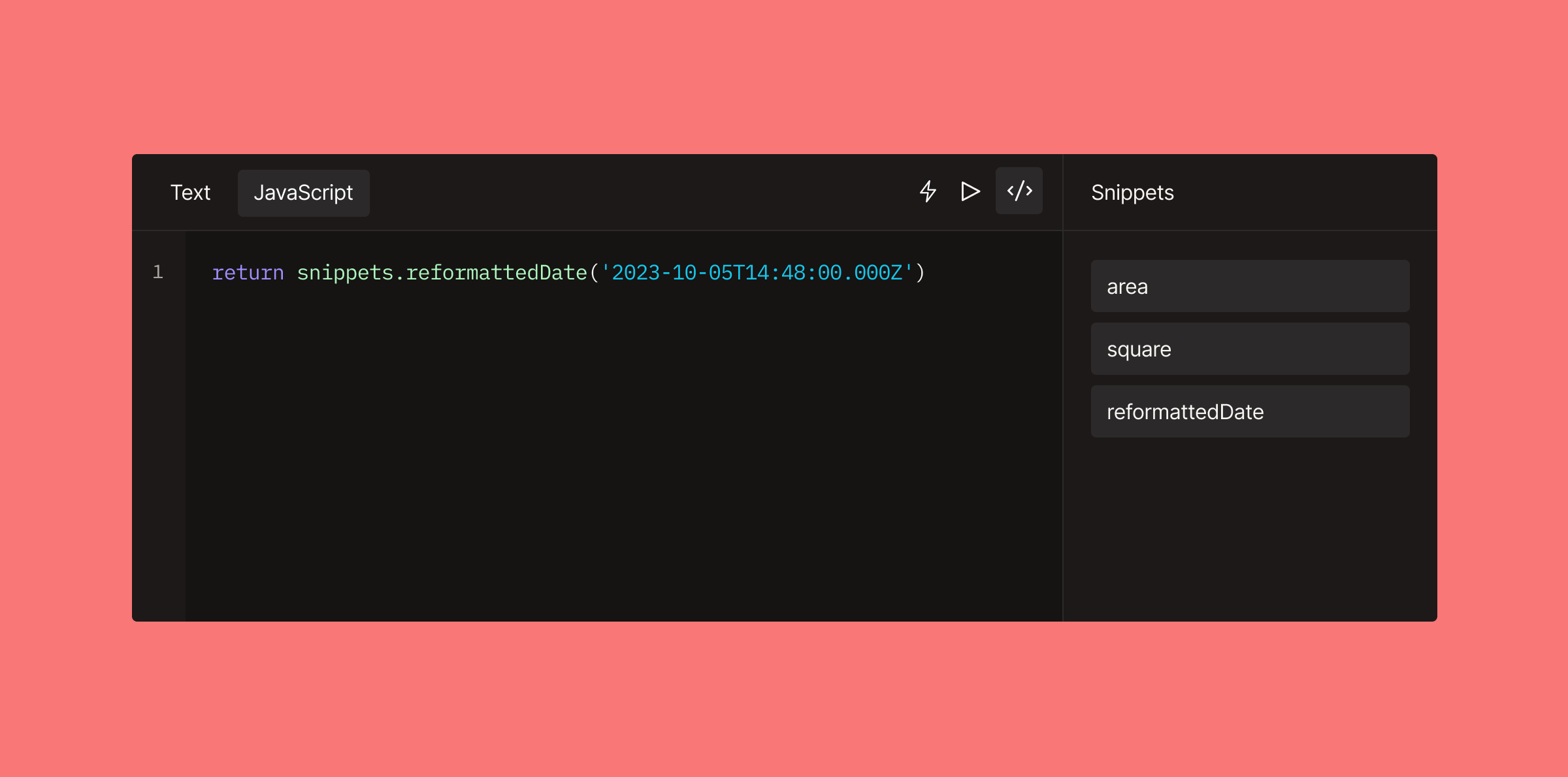FunctionalSnippet